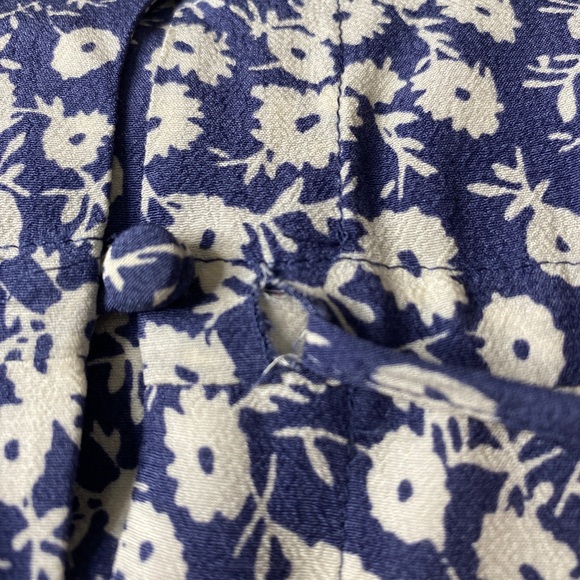 Rails Floral Jade Front Button Ruffle Dress Size Small - Picture 6 of 8